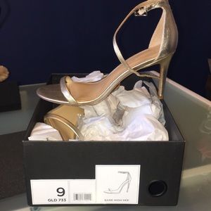 Banana Republic Gold High Heel Sandal
